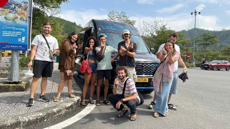 Private car transfer from Phong Nha to Ninh Binh through scenic landscapes of Central and Northern Vietnam.